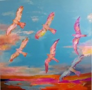 " Wędrowcy "-akryl na płótnie 120/120cm