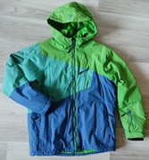 4F Fiveseasons zimowa kurtka narciarska ocieplana zielono-niebieska 146-152