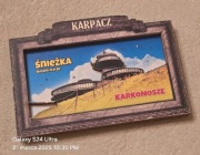 Magnes MDF na lodówkę Karpacz, Śnieżka,  Karkonosze. 3D.