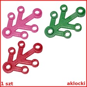 LEGO 2423 LIŚCIE liść 4x3 rośliny ciemny czerwony, różowy zielony - 1 szt