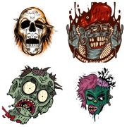Pakiet ZOMBIE GRAPHIC PNG