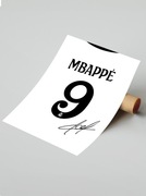 Plakat na ścianę A3 bez ramki Mbappe Real Madryt 24/25