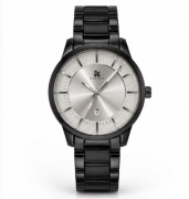 Zegarek Męski KURREN Czarny Elegancki Minimalistyczny Stalowy