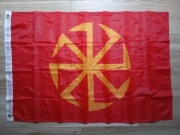 Flaga słowiańska z symbolem Kołowrót 90x60cm