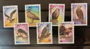 !!! KIRGISTAN  PTAKI DRAPIEŻNE 7szt... KOMPLETNA_SERIA...KASOWANE*!!!