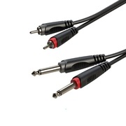 ROXTONE RACC150L6 kabel audio 2xRCA / 2xJack 6.3 mono 6 metrów