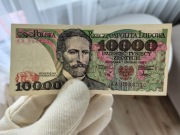 10000 złotych 1988 ser AA stan UNC - 1 10.000 zł rzadkość ! niski numer 