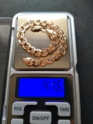 Stara zło.ta damska bransoletka, próba 585, waga 4.2 g, 20 cm