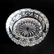 UNIKAT! DUŻA SOLIDNA! STAN BDB Kryształowa popielniczka KROSNO PRL