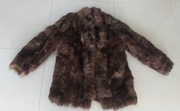 Damskie futro naturalne płaszczyk kurtka zimowa M/L.