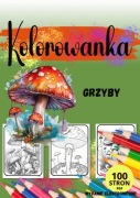 Grzyby - Kolorowanka do wydruku 100 stron - plik PDF