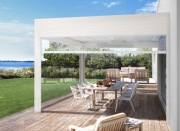 Roleta zewnętrzna elektryczna przeźroczysta Folia PCV do altany