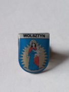 Herb miasta i gmina Wolsztyn przypinka pin odznaka wpinka