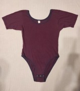 89_Body w granatowo bordowe paski_krótki rękaw