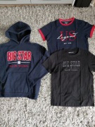 BIG STAR zestaw bluza kangurka t-shirt 3 szt rozm. 164 stan idealny