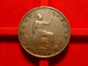 WK-E4 Wielka Brytania 1/2 pensa penny 1861