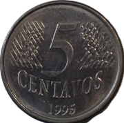 Brazylia 5 centavos z 1995 roku - OBEJRZYJ MOJĄ OFERTĘ