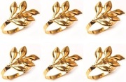 Pierścienie na serwetki złote 9 szt.