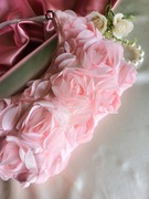 Torebka różowe tiulowe różyczki