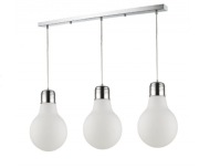 Lampa wisząca Żarówki- mleczne/ srebrna