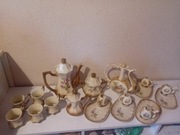 Serwis porcelanowy kawowy Janina Kościerzyna PRL,19.el