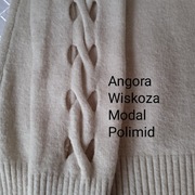 Dobry skład długi ciepły miękki sweter z golfem r M/ L stan bdb 