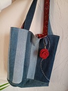 Jeansowa torba na ramię 