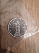 Srebrna moneta jezus 1/2 pół uncji srebro próba 999