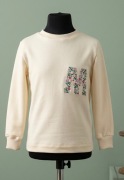 Bluza dziecięca haft KWIATOWA LITERA personalizowana BOHO r. 80 - 122