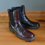 Sztyblety kozaki VENEZIA r. 36 skóra bordowe stan bdb