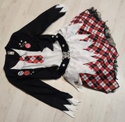 strój wampirzyca wampirka czarownica diablica halloween 1952a