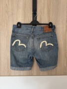 Szorty Evisu S jeansy designer streetwear vintage dżinsowe W30