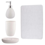 Zestaw dolomitowy do łazienki 3el. plus dywanik