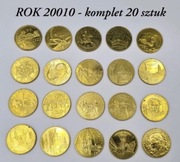 2zł z roku 2010 - komplet 20 monet 