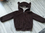 Ciepła bluza polar z misia rozmiar 92