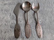 Sztućce dla dziecka - bajki- posrebrzane WMF Antybakteryjne bezpieczne KETO