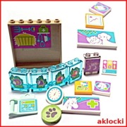 LEGO PANEL 59349 87552 PŁYTKA 30261 87079 naklejki 3188 Weterynarz -16 szt