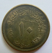 Egipt 10 milimów 1960