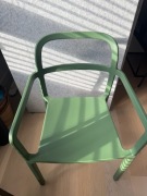 Krzesło zielone plastikowe