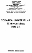 Tokarka TUM 35 DTR 