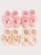 4 pary bawełniane skarpetki stopki 2-4 latka 