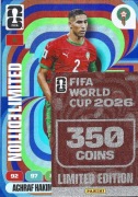 PANINI FIFA WORLD CUP 2026 LIMITED EDITION XXL DUŻA ACHRAF HAKIMI MAROKO