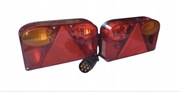 Zestaw komplet świateł lampy tylne do przyczepy + wtyczka FT-088 LPM PPM