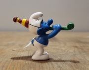 Schleich smerf smurf z trąbką figurka model wycofany z 2007 r.