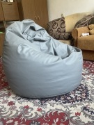 Zestaw Relaksacyjny: 2x Duża Pufa Workowa + 2x Podnóżek | STAN IDEALNY