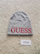 Czapka Guess szara wiskoza bawełna 