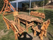 Meble ogrodowe komplet ogrodowy opalany