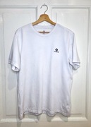 Biały bawełniany t-shirt Converse 100% cotton