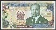 Kenia 10 shilling 1989 - AA - stan bankowy UNC