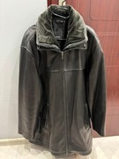 PŁASZCZ SKÓRZANY DONAR - GŁADKA MIĘKKA OWCZA SKÓRA NAPPA - stan idealny 